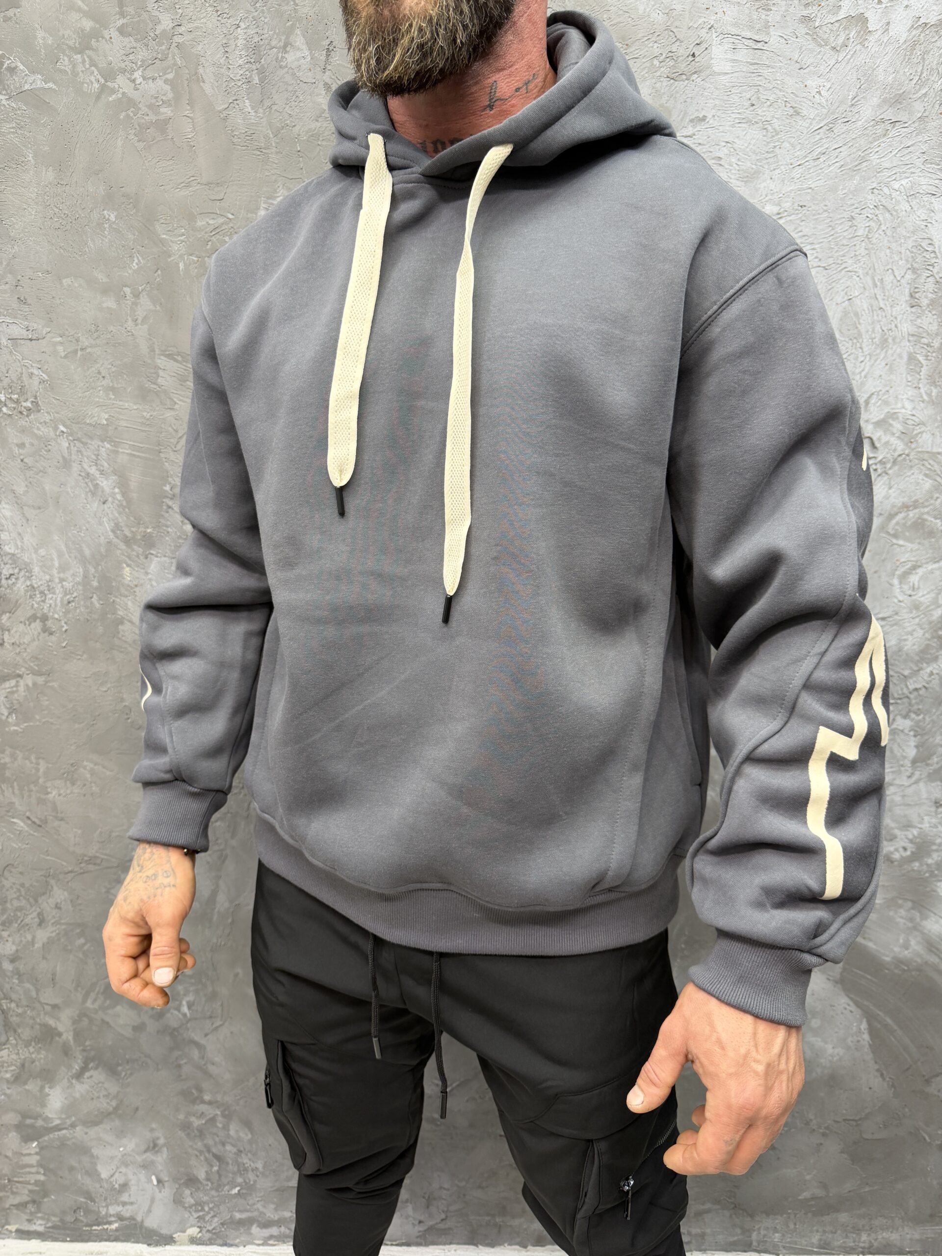 IMG_7601 Soul Shadow Grey Hoodie - Image 1