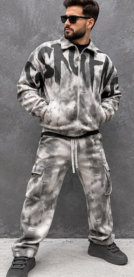 CWROE6236 ABSTRACT REBEL - Grey washed edition - Image 1